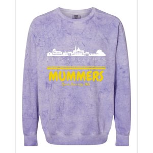 Mummers Day New Years Gift Funny Funny Gift Colorblast Crewneck Sweatshirt