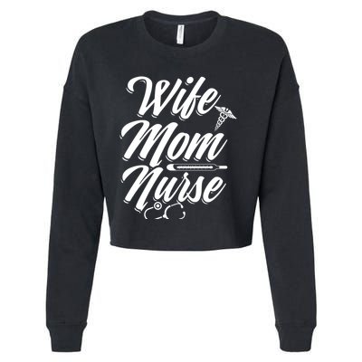 MotherS Day Nurses Day Nurse Week Ideas Lpn Rn Nurse Mom Gift Cropped Pullover Crew