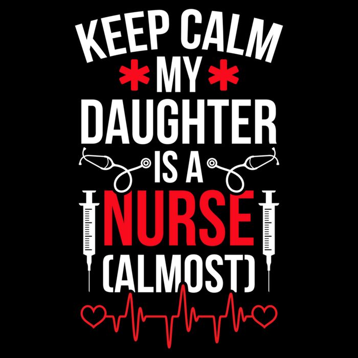 My Daughter Nursing Student Mom Future Nurse Mom Gift Flat Bill Trucker Hat