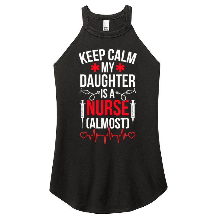 My Daughter Nursing Student Mom Future Nurse Mom Gift Women's Perfect Tri Rocker Tank