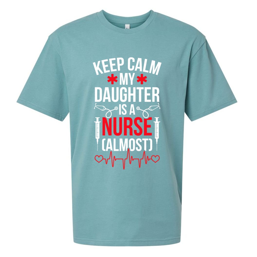 My Daughter Nursing Student Mom Future Nurse Mom Gift Sueded Cloud Jersey T-Shirt