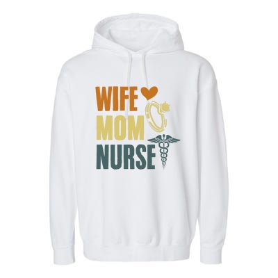 MotherS Day Nurses Day Nurse Week Ideas Lpn Rn Nurse Mom Gift Garment-Dyed Fleece Hoodie