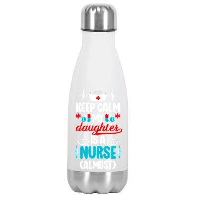 My Daughter Nursing Student Mom Future Nurse Mom Meaningful Gift Stainless Steel Insulated Water Bottle