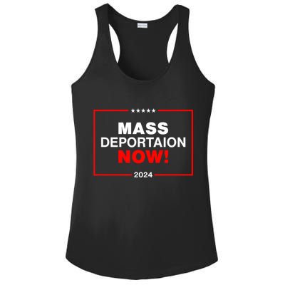 Mass Deportation Now 2024 Ladies PosiCharge Competitor Racerback Tank