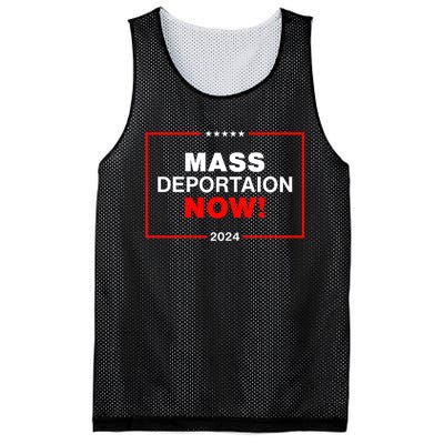 Mass Deportation Now 2024 Mesh Reversible Basketball Jersey Tank