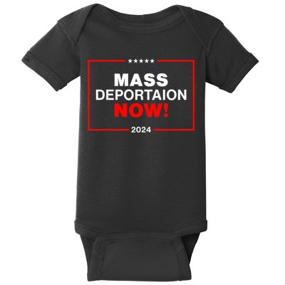 Mass Deportation Now 2024 Baby Bodysuit