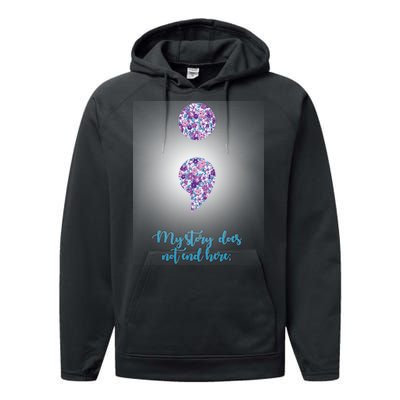 Mystery Does Not End Here Alzheimer's Awareness Performance Fleece Hoodie