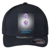 Mystery Does Not End Here Alzheimer's Awareness Flexfit Unipanel Trucker Cap