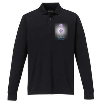 Mystery Does Not End Here Alzheimer's Awareness Performance Long Sleeve Polo