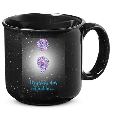 Mystery Does Not End Here Alzheimer's Awareness 15oz Campfire Ceramic Mug