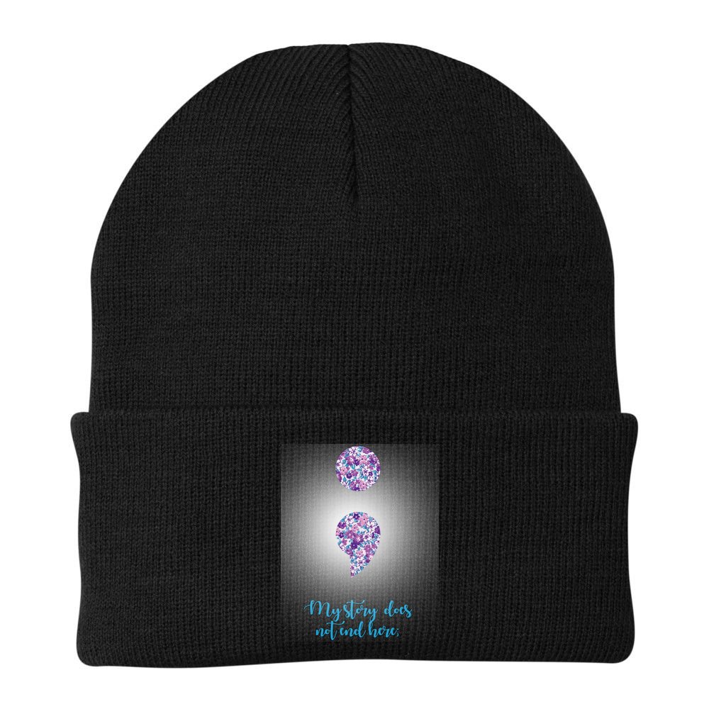 Mystery Does Not End Here Alzheimer's Awareness Beanie