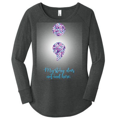 Mystery Does Not End Here Alzheimer's Awareness Women's Perfect Tri Tunic Long Sleeve Shirt