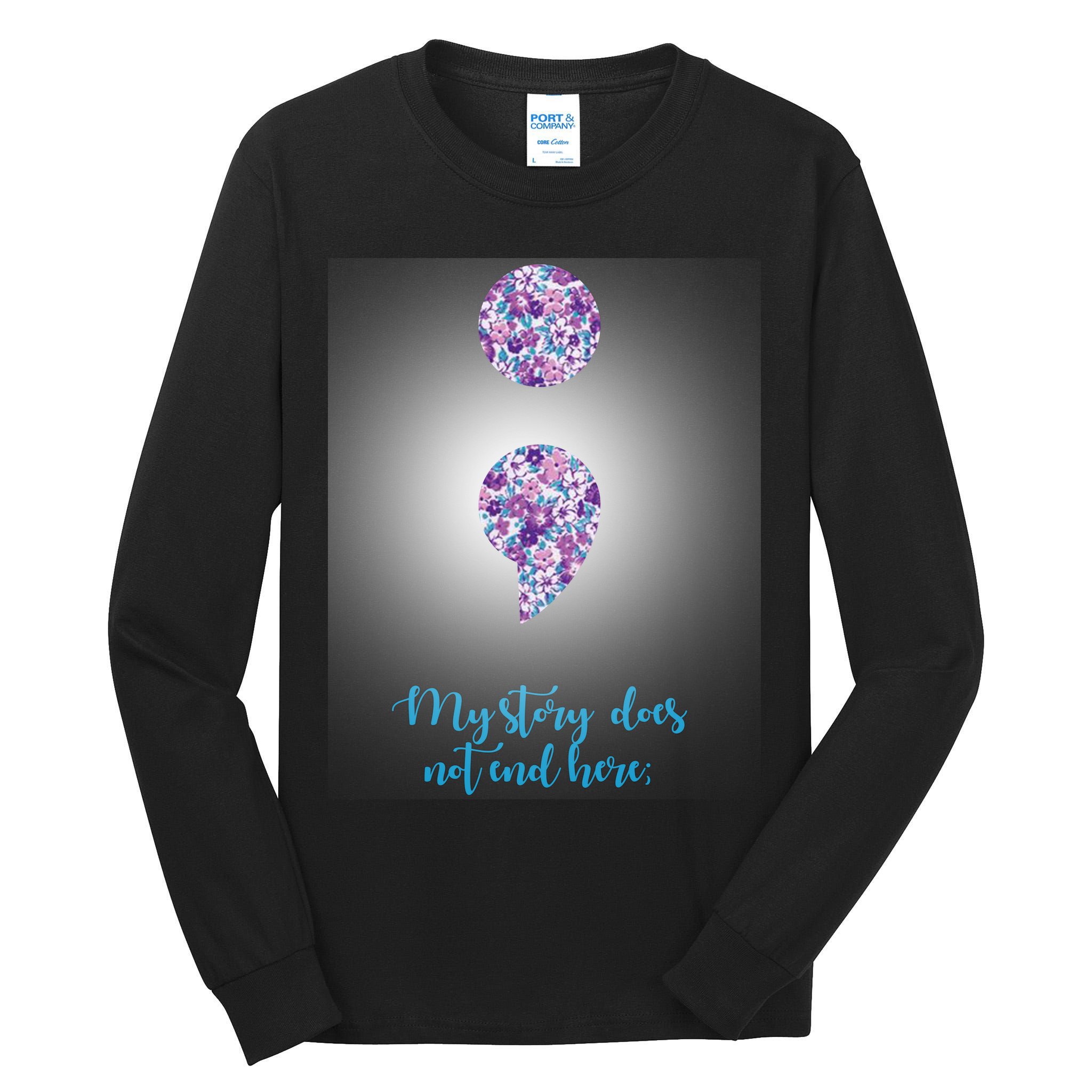 Mystery Does Not End Here Alzheimer's Awareness Tall Long Sleeve T-Shirt