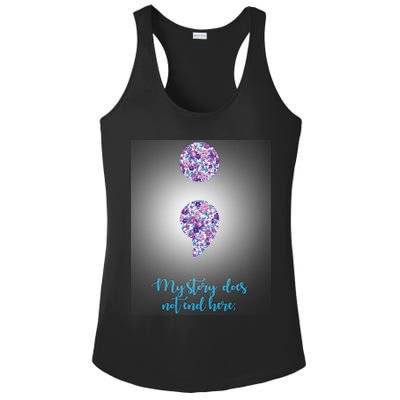 Mystery Does Not End Here Alzheimer's Awareness Ladies PosiCharge Competitor Racerback Tank