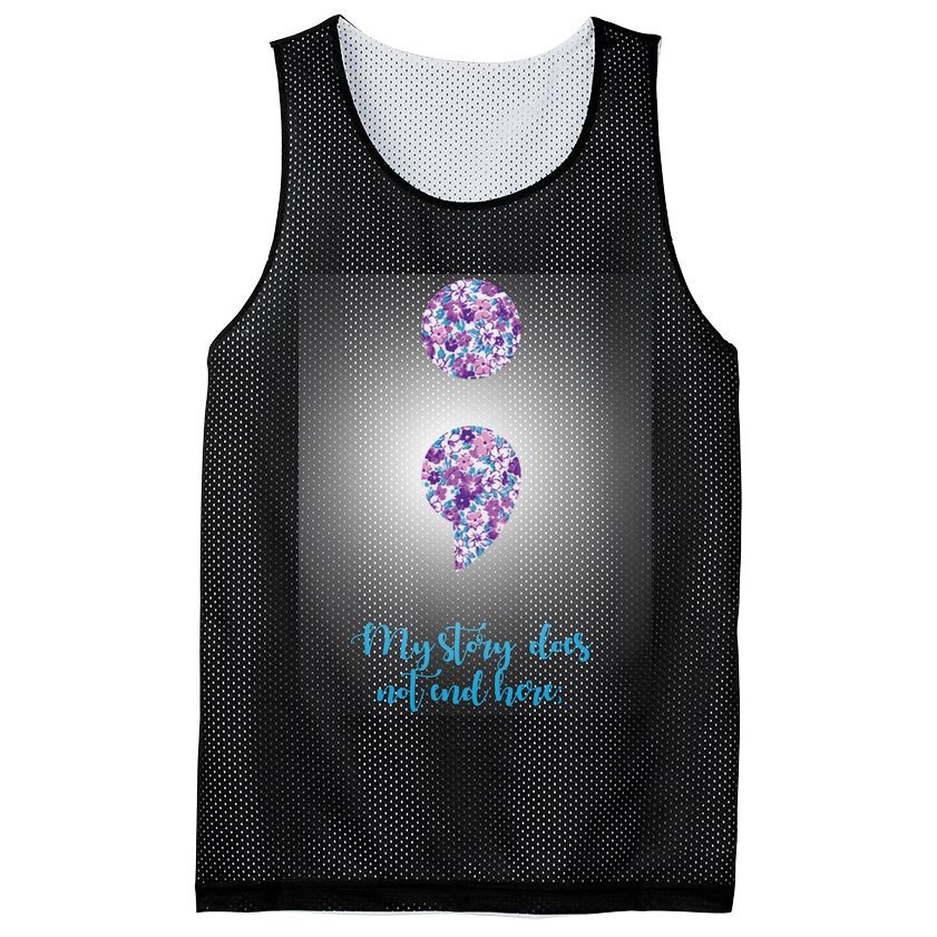 Mystery Does Not End Here Alzheimer's Awareness Mesh Reversible Basketball Jersey Tank