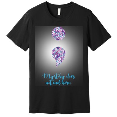 Mystery Does Not End Here Alzheimer's Awareness Premium T-Shirt