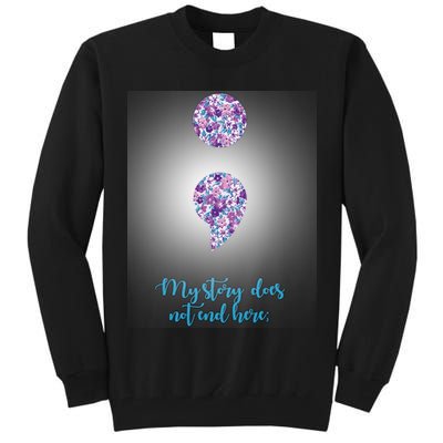 Mystery Does Not End Here Alzheimer's Awareness Tall Sweatshirt