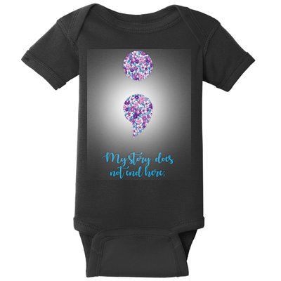 Mystery Does Not End Here Alzheimer's Awareness Baby Bodysuit