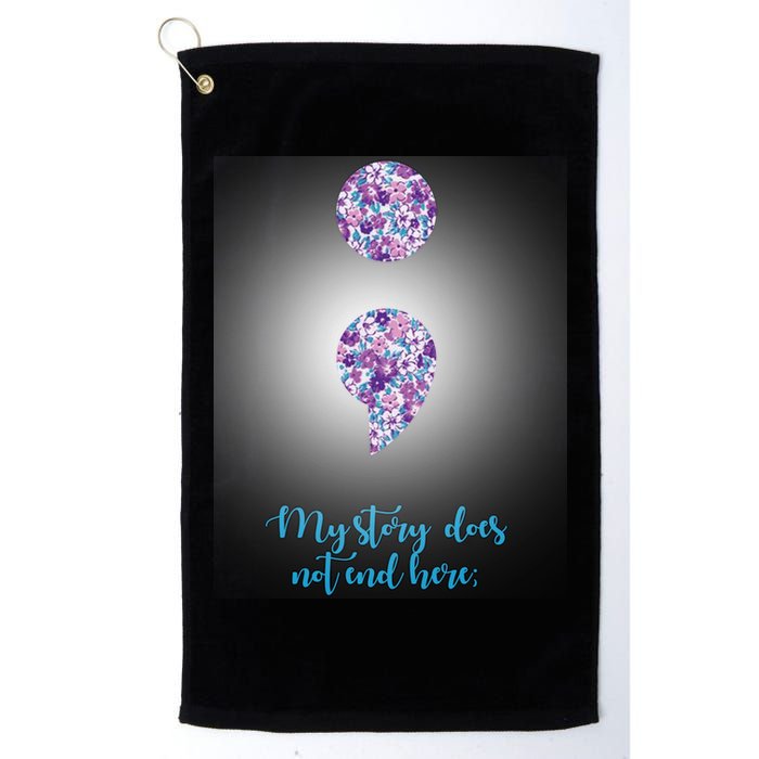 Mystery Does Not End Here Alzheimer's Awareness Golf Towel