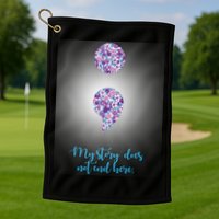 Mystery Does Not End Here Alzheimer's Awareness Golf Towel
