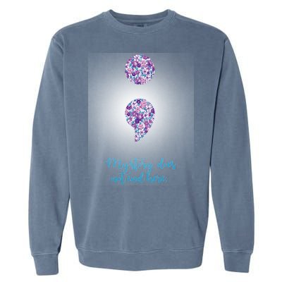 Mystery Does Not End Here Alzheimer's Awareness Garment-Dyed Sweatshirt