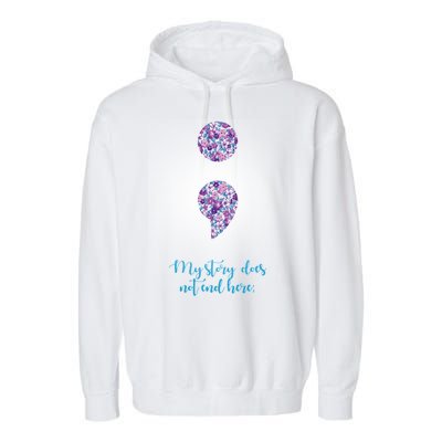 Mystery Does Not End Here Alzheimer's Awareness Garment-Dyed Fleece Hoodie