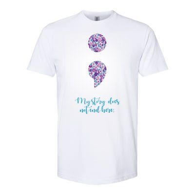 Mystery Does Not End Here Alzheimer's Awareness Softstyle® CVC T-Shirt