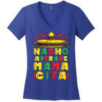 Mexican Dress Nacho Average Mamacita Cinco De Mayo Pregnancy Great Gift Women's V-Neck T-Shirt