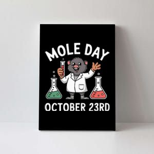 Mole Day October 23rd Funny Chemistry Teacher Graphic Canvas