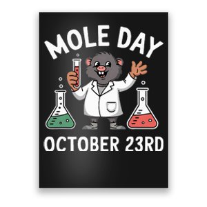 Mole Day October 23rd Funny Chemistry Teacher Graphic Poster