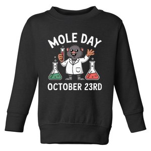 Mole Day October 23rd Funny Chemistry Teacher Graphic Toddler Sweatshirt