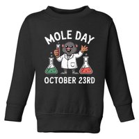 Mole Day October 23rd Funny Chemistry Teacher Graphic Toddler Sweatshirt