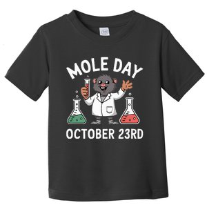 Mole Day October 23rd Funny Chemistry Teacher Graphic Toddler T-Shirt