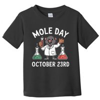 Mole Day October 23rd Funny Chemistry Teacher Graphic Toddler T-Shirt