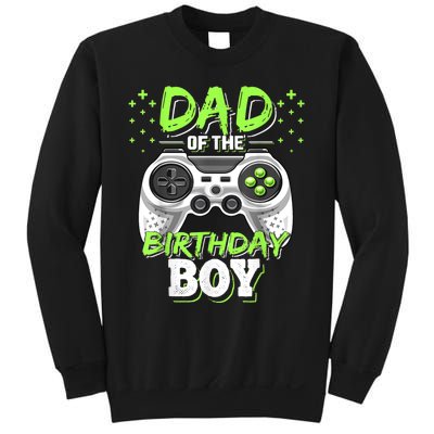 Men Dad Of The Birthday Boy Matching Video Gamer Birthday Party Sweatshirt