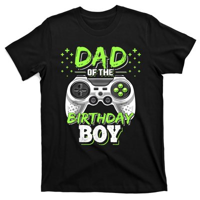 Men Dad Of The Birthday Boy Matching Video Gamer Birthday Party T-Shirt