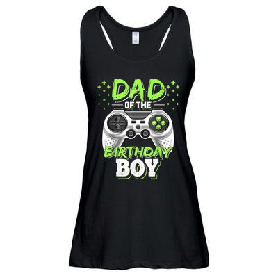 Men Dad Of The Birthday Boy Matching Video Gamer Birthday Party Ladies Essential Flowy Tank