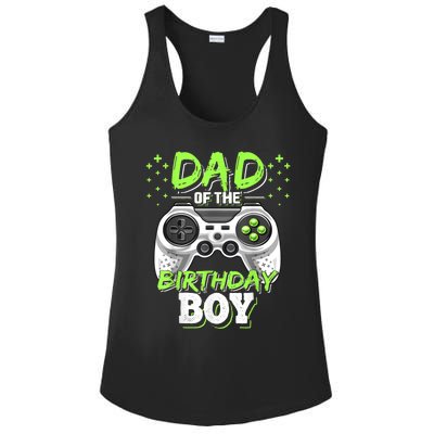 Men Dad Of The Birthday Boy Matching Video Gamer Birthday Party Ladies PosiCharge Competitor Racerback Tank