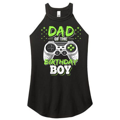 Men Dad Of The Birthday Boy Matching Video Gamer Birthday Party Women’s Perfect Tri Rocker Tank