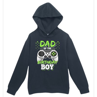 Men Dad Of The Birthday Boy Matching Video Gamer Birthday Party Urban Pullover Hoodie