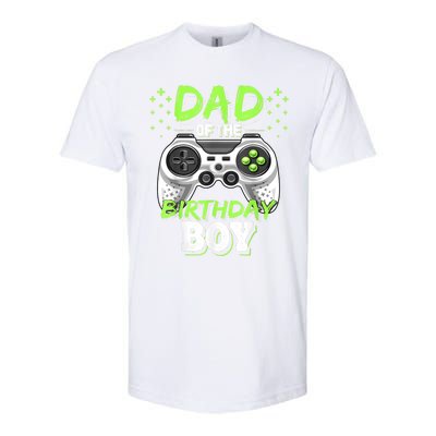 Men Dad Of The Birthday Boy Matching Video Gamer Birthday Party Softstyle® CVC T-Shirt