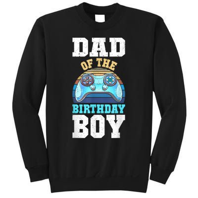 Men Dad Of The Birthday Boy Matching Video Gamer Birthday Party Sweatshirt