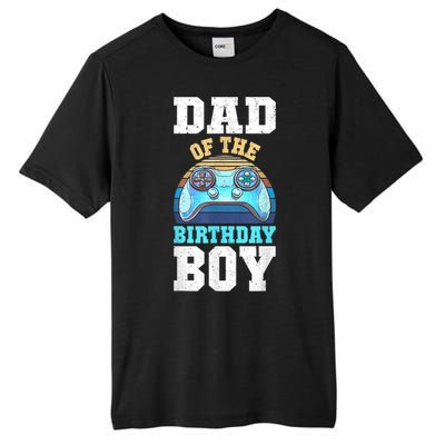 Men Dad Of The Birthday Boy Matching Video Gamer Birthday Party Tall Fusion ChromaSoft Performance T-Shirt