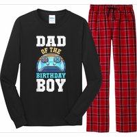 Men Dad Of The Birthday Boy Matching Video Gamer Birthday Party Long Sleeve Pajama Set