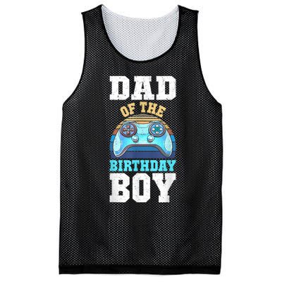 Men Dad Of The Birthday Boy Matching Video Gamer Birthday Party Mesh Reversible Basketball Jersey Tank