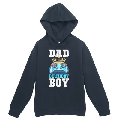 Men Dad Of The Birthday Boy Matching Video Gamer Birthday Party Urban Pullover Hoodie