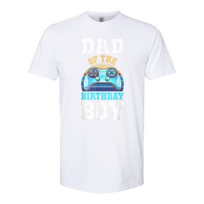 Men Dad Of The Birthday Boy Matching Video Gamer Birthday Party Softstyle® CVC T-Shirt