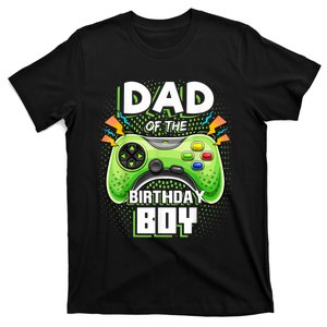 Men Dad Of The Birthday Boy Matching Video Gamer Birthday Party T-Shirt