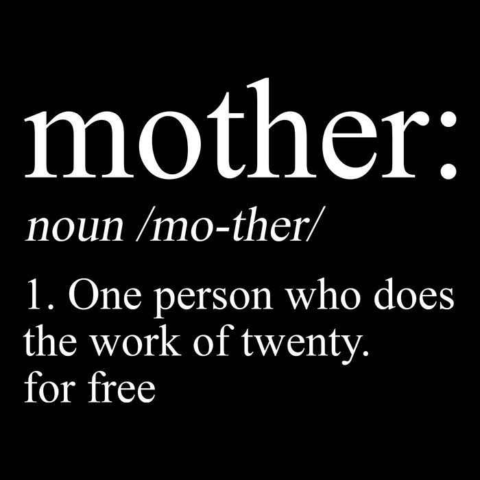Mother Definition One Person Who Does The Work Of Twenty For Free Drawstring Bag
