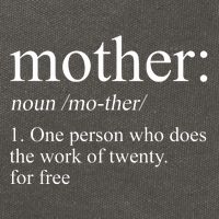 Mother Definition One Person Who Does The Work Of Twenty For Free Cotton Canvas Backpack
